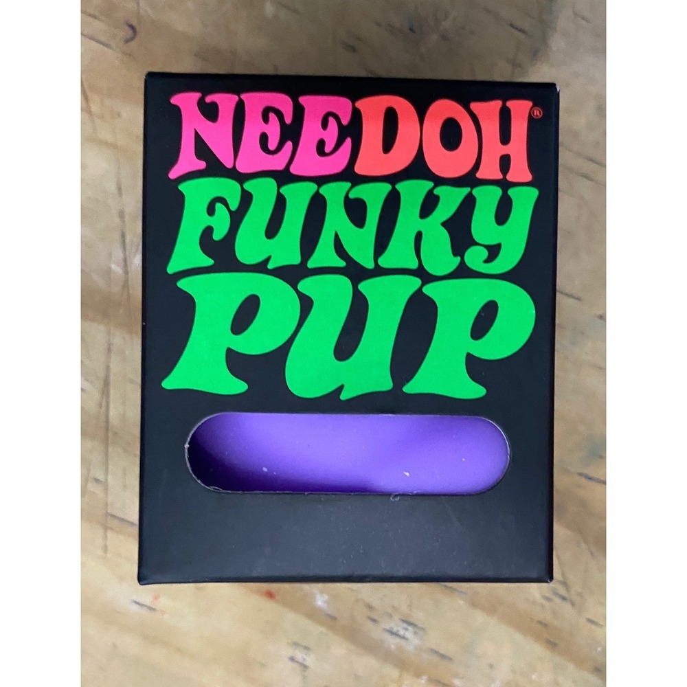 NIB Schylling NeeDoh Funky Pup Purple Squishy Stress Toy Fidget